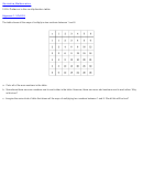 Patterns In The Multiplication Table
