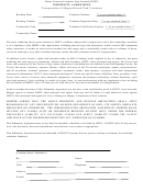 Indemnity Agreement Form For Tank Containers