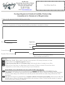 Foreign Registered Limited Liability Partnership Amendment To Statement Of Registration - Wyoming Secretary Of State - 2015