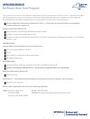 Fillable Empower New York Program Application Checklist Printable pdf