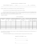 Equipment Rental Agreement (lease) Template