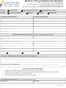 Medical Pre-authorization Request Form