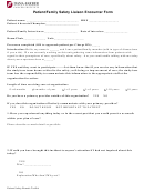 Patient/family Safety Liaison Encounter Form Printable pdf