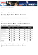 Bosch Customer Satisfaction Survey