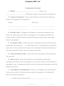 Consignment Contract Template Printable pdf