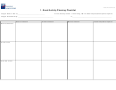 Event/activity Planning Checklist Template