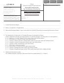 Form Lp 902.5 - Amended Application For Certificate Of Authority