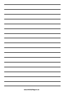 Wide Lined Paper