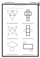 Solid Shapes And Nets Worksheet With Answer Key