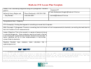 Math In Cte Lesson Plan Template