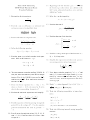 Math Placement Exam Practice Problems Printable pdf
