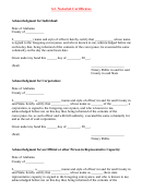 Al Notarial Certificates Template Printable pdf