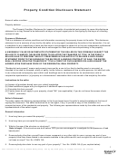 Property Condition Disclosure Statement Template