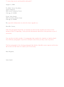 Sample Business Letter 4