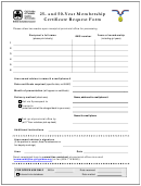 25- And 50-year Membership Certificate Request Form