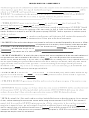 Fillable House Rental Agreement Form Printable pdf