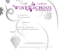 Wine School Gift Certificate Template