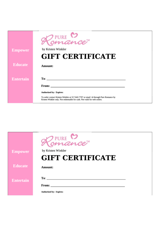 Kristen Winkler Gift Certificate Printable pdf