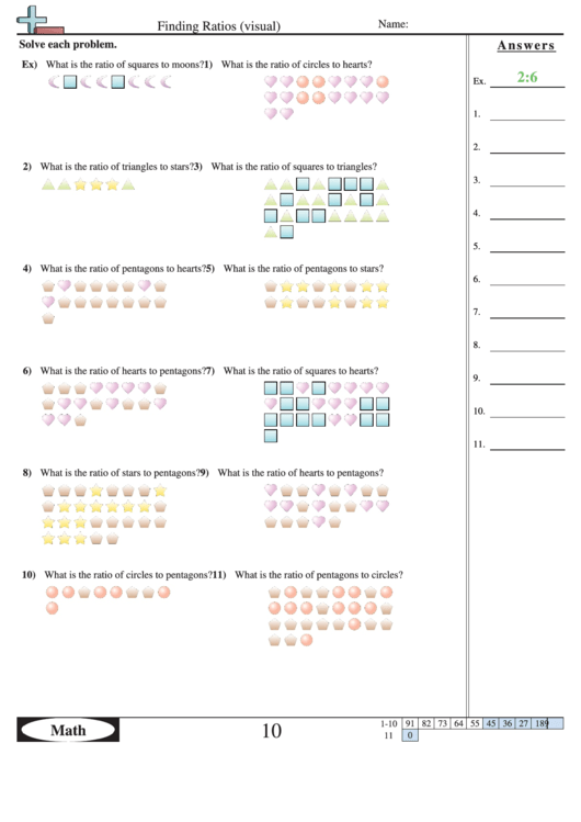 Finding Ratios (Visual) printable pdf download