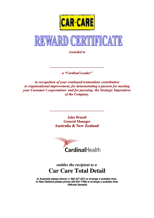 Sample Gift Certificate Template Printable pdf