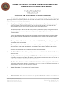 Code Of Conduct For Observers Of Ascld/lab Surveillance Visits/assessments