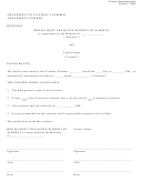 Amendment To Contract Number