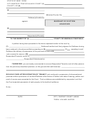 Warrant Of Eviction Holdover - County Or Marshal Sheriff