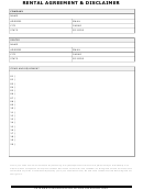 Items And Equipment Rental Agreement Template & Disclaimer