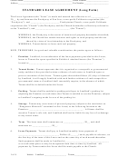 Standard Lease Agreement Template (long Form)