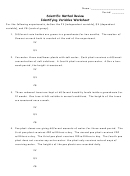 Identifying Variables Worksheet Printable pdf