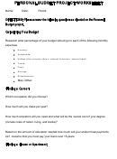 Personal Budget Project Worksheet Template