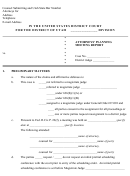 Attorneys Planning Meeting Report Printable pdf