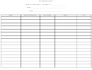 Conference Attendance Sheet