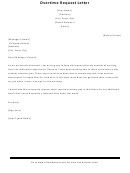 Overtime Request Letter Template