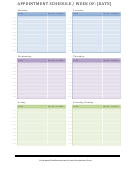 Appointment Schedule Template