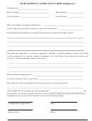 Harassment Complaint Form (employee)