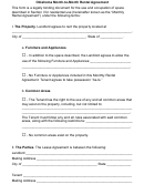 Fillable Oklahoma Month-To-Month Rental Agreement Template Printable pdf