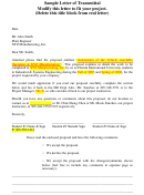 Sample Letter Of Transmittal Printable pdf