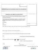 Financial Documents Cover Sheet