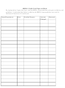 Mbna Credit Card Sign-out Sheet