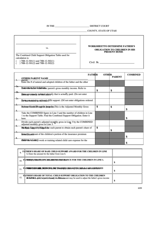 Worksheet To Determine Father