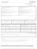 Sample Supplier Invoice Template