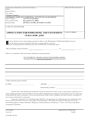 Application For Rehearing And Statement