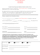 Credit Card Payment/refund Authorization Form