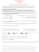 Credit Card Payment Plan Authorization Form