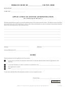 Application To Extend Administration