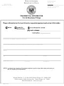 Fillable Transmittal Information For All Business Filings Printable pdf