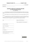 Waiver Of Service To Surviving Spouse Of The Citation To Elect
