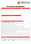 A3 Institute Application For Admission Printable pdf