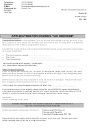 Application For Council Tax Discount - Peterborough City Council Printable pdf